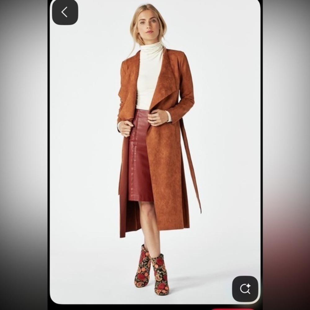 JustFab Brown Belted Coat